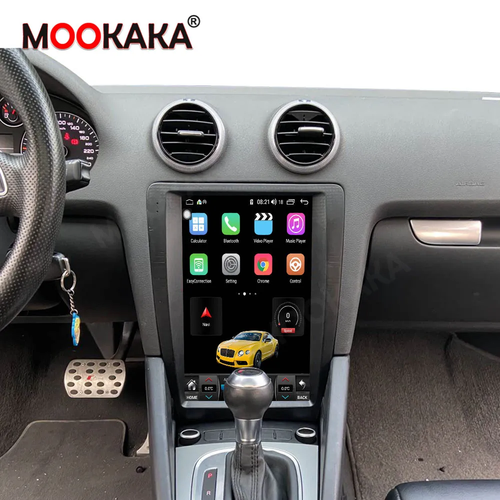 Экран Tesla для Audi A3 2004 2012 Android10.0 4G 128GCar GPS навигация автомобильное стерео головное
