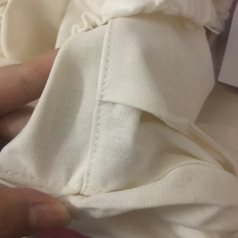 

Plus Size Cotton Linen Trousers Women Summer 2021 Loose Wide Leg High Waist Pants Lady Office Casual Female Calf Length Pant