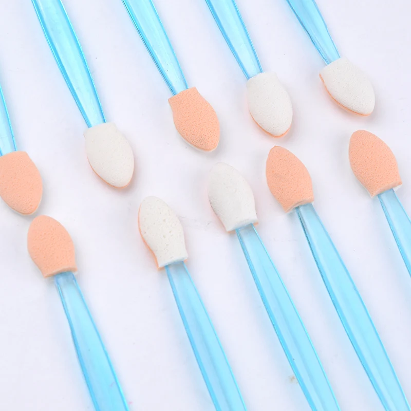 Make Up Mini Daily Use Handheld Plastic Portable Travel Professional Double Headed Salon Eye Shadow Brushes | Красота и здоровье