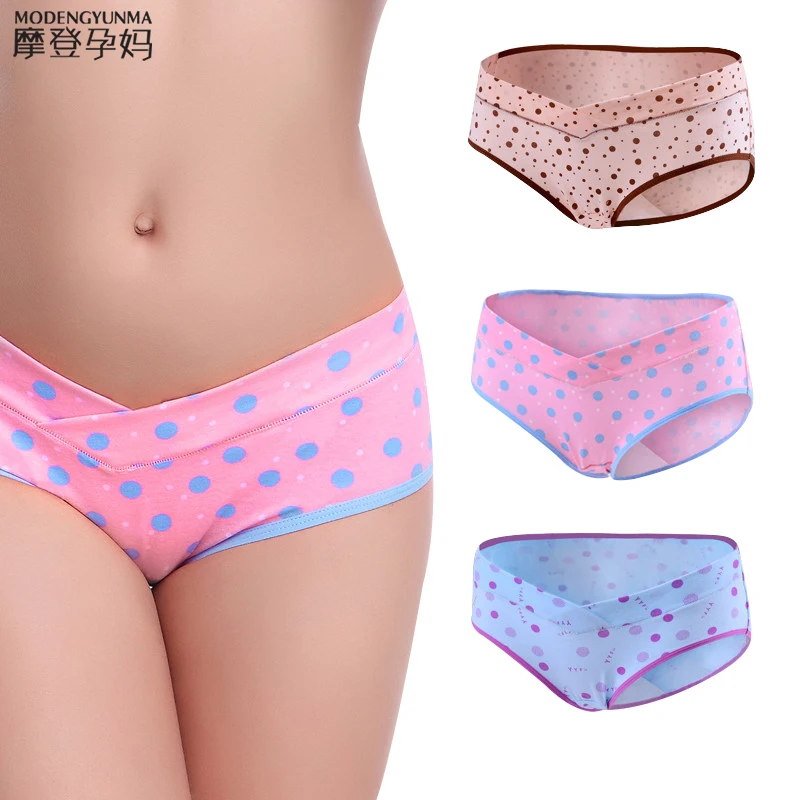 3 шт./лот хлопковое нижнее Белье для беременных женщин u-образные короткие трусики