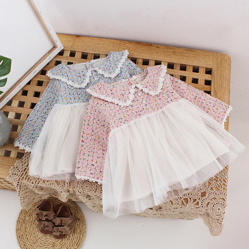 Новинка Милое весеннее платье принцессы Платье с длинными рукавами для