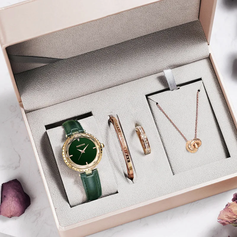 

"Gift box NEKTOM watch ladies waterproof quartz watch live gift gift