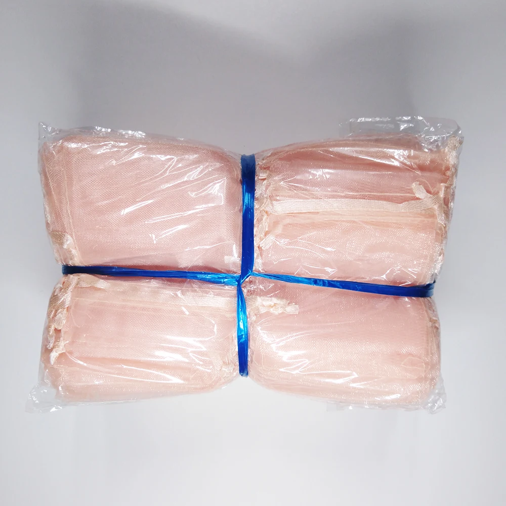 500 шт./лот,, сумки из органзы 7x9 9x12 10x15 13x18 см, Свадебная Упаковка, Подарочная сумка, вечерние украшения, Сумка из органзы для украшений