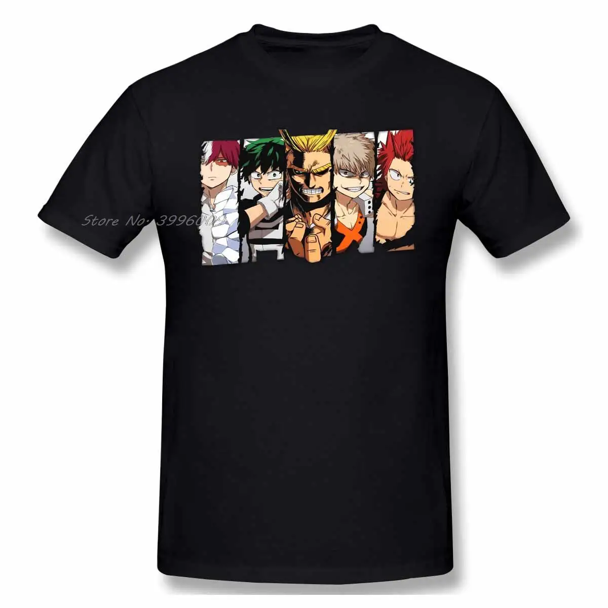 

Футболка мужская из 100% хлопка с надписью «My Hero Академия»