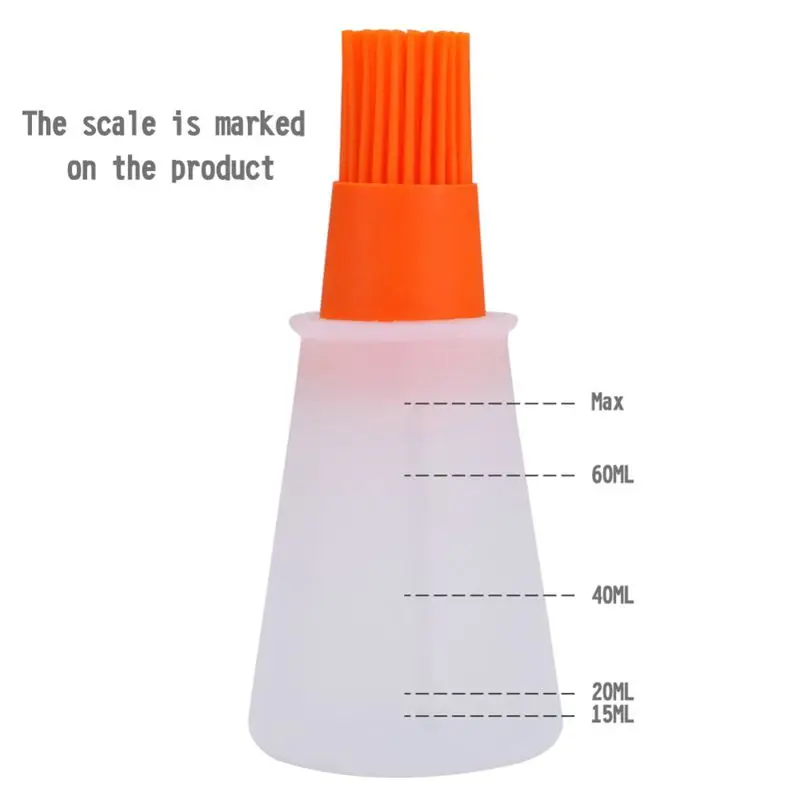 4Pcs Portable Silicone Oil Bottle With Brush Baking Bbq Basting Pastry Kitchen Honey Barbecue Tool Ga | Дом и сад