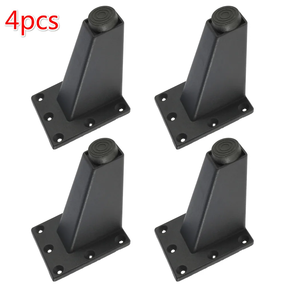 

4 Pcs 8cm Adjustable Metal Furniture Leg Thick Aluminum Alloy Table Cabinets Feet Sofa Bed TV Cabinet Legs Black Furniture Feet
