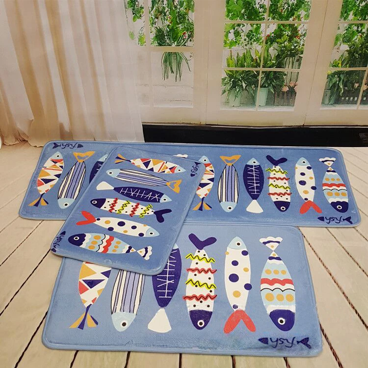 Дверной коврик с принтом птиц и цветов Нескользящие Придверные коврики для зоны