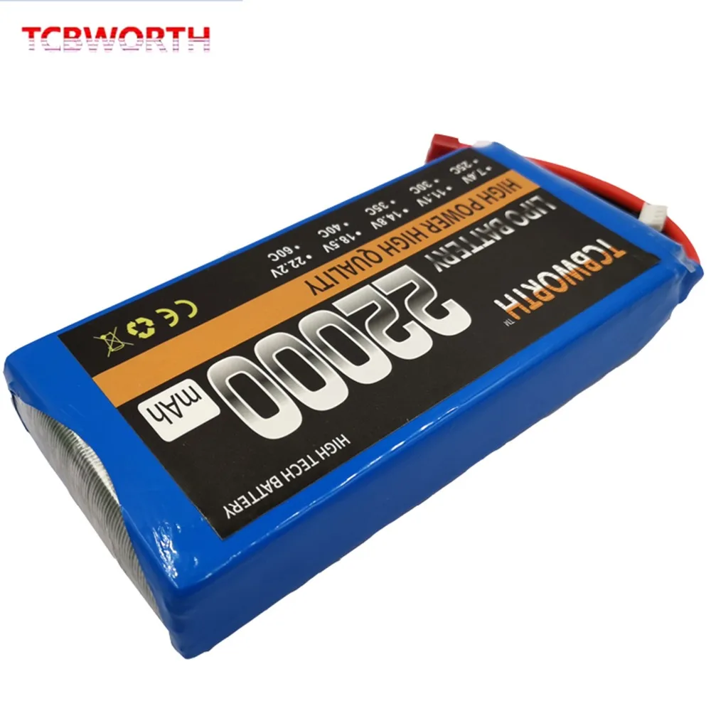 Аккумуляторная батарея RC LiPo 4S 14,8 V 22000mAh 25C для РУ самолет квадротор вертолет Дрон Танк Автомобильные батареи LiPo 4S 22Ah