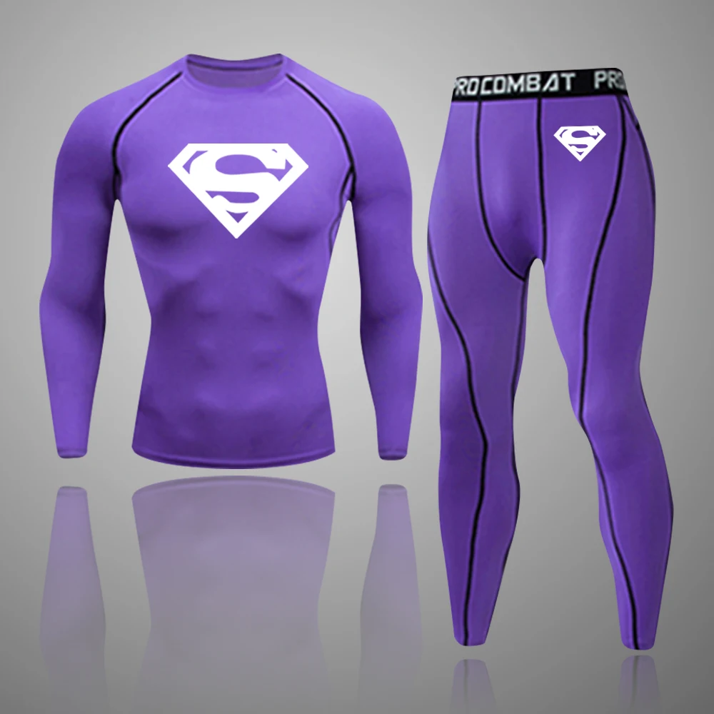 2 шт./компл. Для Мужчин's быстросохнущие с длинным рукавом сжатия Спортивная