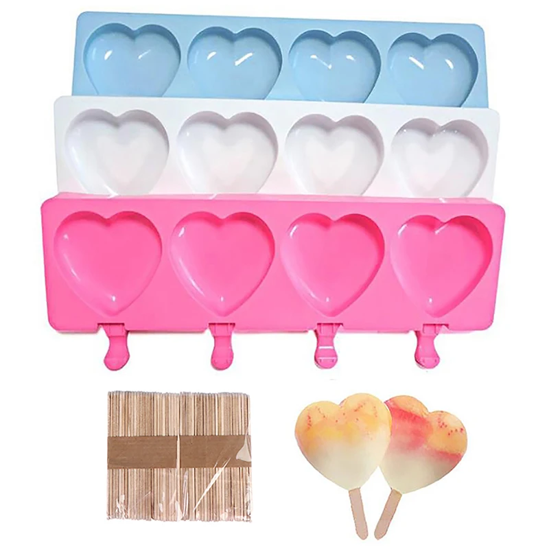 Форма мороженое на палочке дома Кухня силиконовая форма для льда формы крема 4