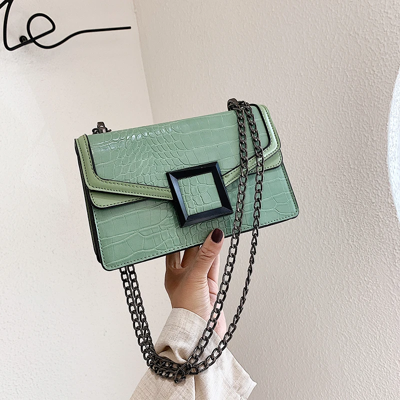 

Small Women's Shoulder Bag Leather Chain Crossbody Bag Solid Ladies Hand Luxury Handbags Women Bags Designer Bolsa Feminina Sac