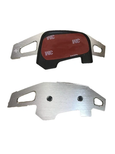 

For VW Golf 7 Silver Aluminium Steering Wheel Paddle Extension Shift Paddles Sticker Decoration