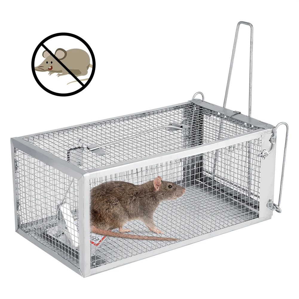 26.2X14X11.4cm Reusable Rat Trap Cage Small Live Animal Pest Rodent Mouse Control Bait Catch Hamster |