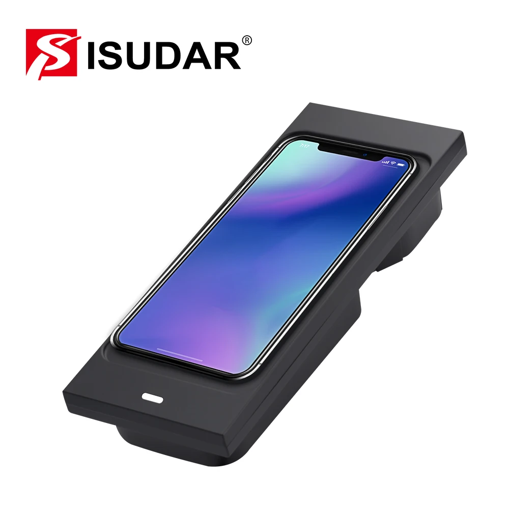 Автомобильное беспроводное зарядное устройство ISUDAR Qi быстрая Беспроводная