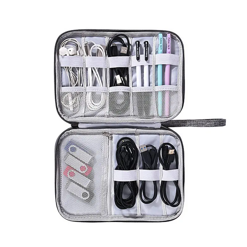 

Digital Storage Bag USB Data Cable Organizer Earphone Wire Bag Pen Power Bank Travel Kit Case Pouch Cosmetics Bag