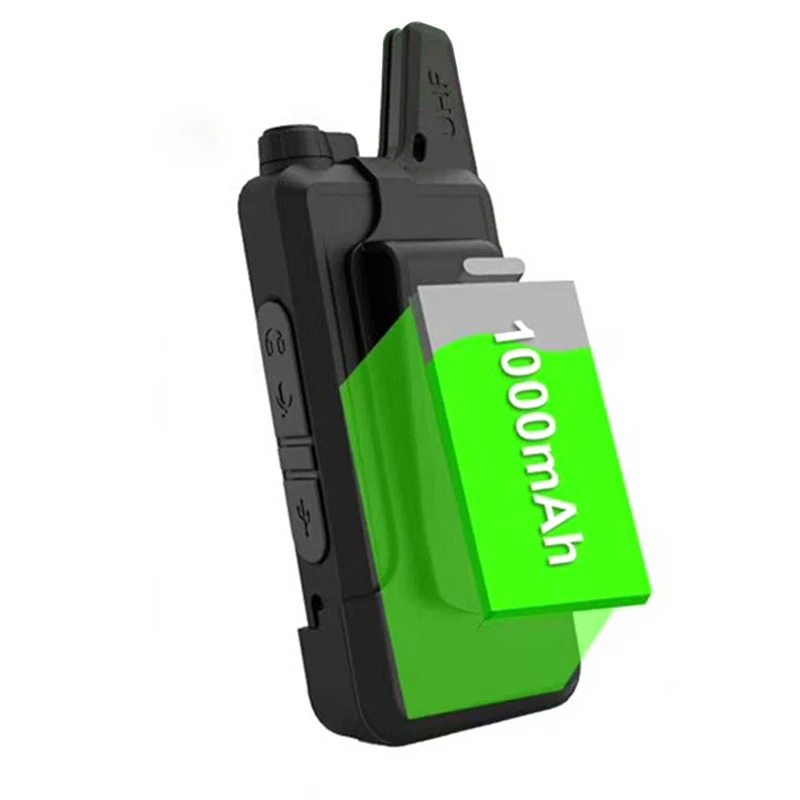 2020 Walkie Talkie WLN KD-C1 Plus Mini 2 Way Radios UHF 400-470 MHz 16 Channels Ham Radio FM Transceiver KD C1 Update Version