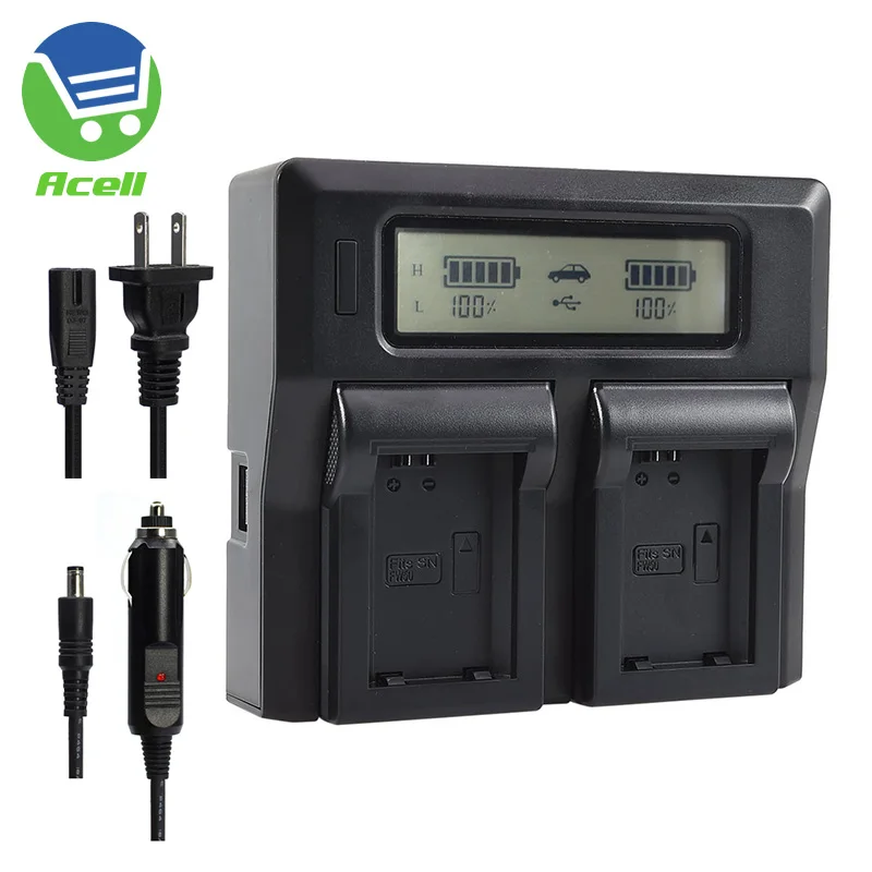 

NP-FW50 LCD Dual Battery Fast Charger for SONY ZV-E10L a7S a7R a7RII a7SII ILCE-7SM2 a7II ILCE-7M2 HASSELBLAD Lunar Lusso Camera