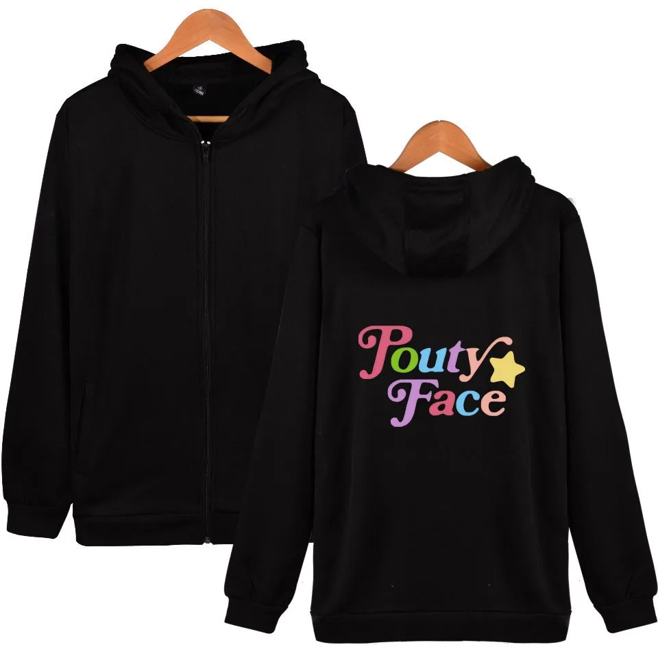 The Hype House Addison Rae Merch Hoodies Hooded Sweatshirts Men/Women Print Pouty Face Hoodie Fashion Unisex Tracksuit Clothes | Женская