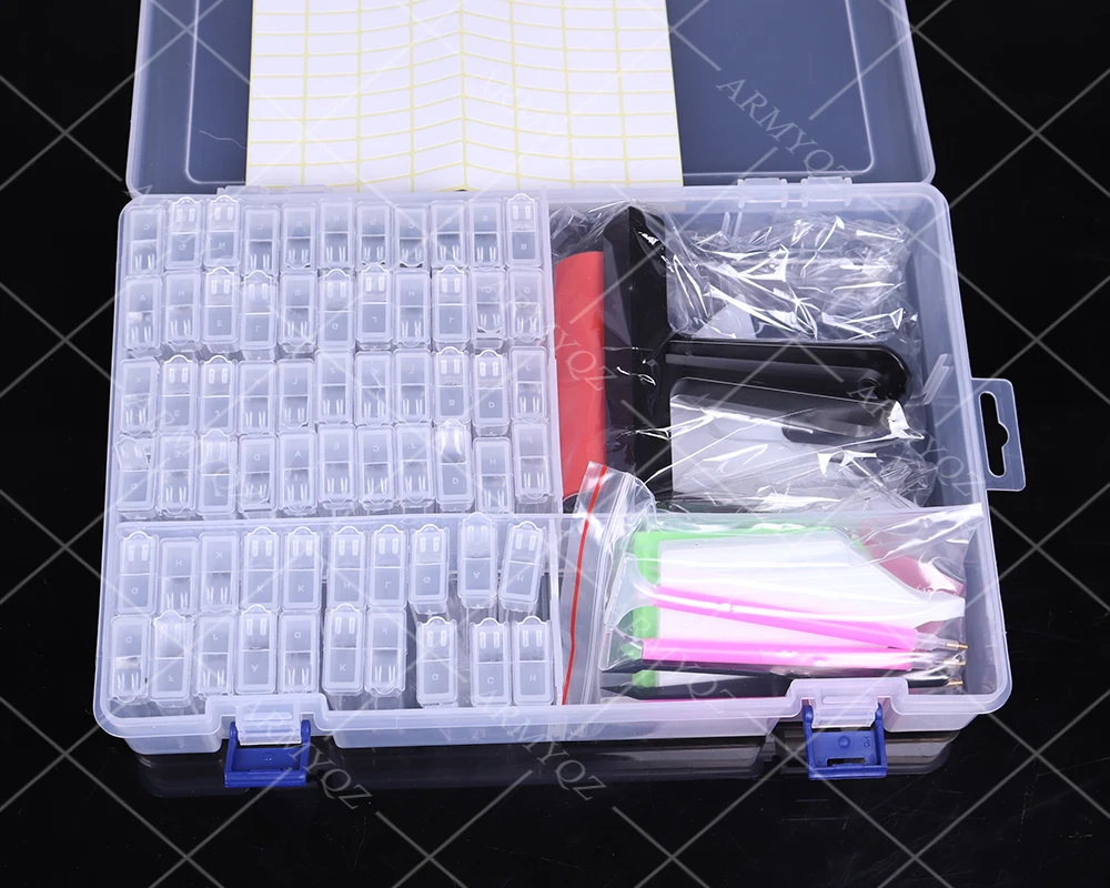 

New 5D diamond painting accessories tools Roller kit for square diamond embroidery accessories art supplies storage box