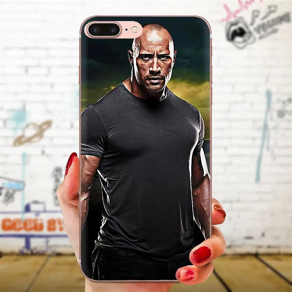 Мягкий ТПУ Стильный чехол Rock Dwayne Johnson для Huawei Honor 4C 5A 5C 5X 6 6A 6X 7 7A 7C 7X 8 8C 8S 9 10 10i 20 20i Lite