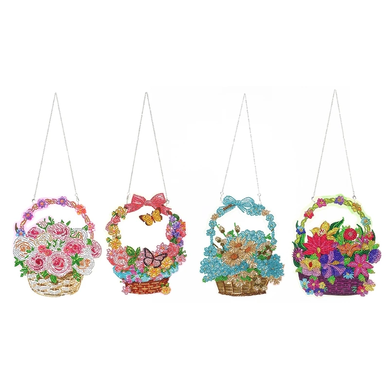 

Flower Basket Diamond Painting Kit Special Shape 5D Full Drill Diamond Painting