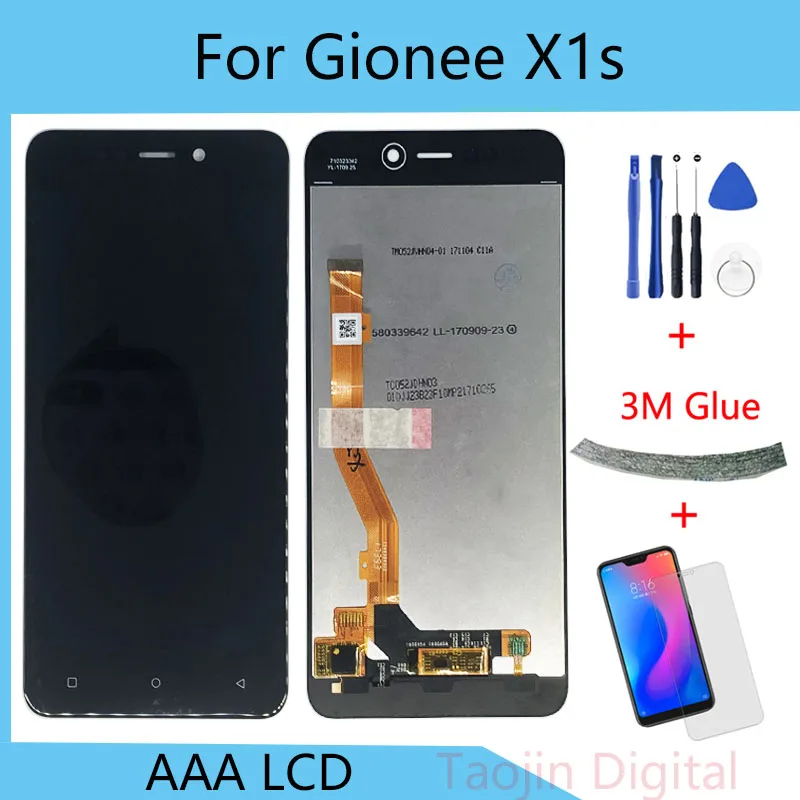 100% протестирован для Gionee X1S ЖК дисплей + кодирующий преобразователь сенсорного