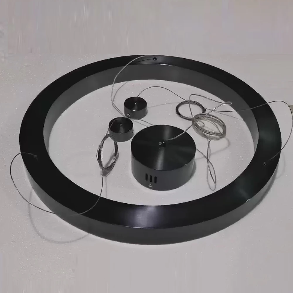 

ring design modern LED chandelier lamp stainless steel gold chandelier living lighting and projects lights