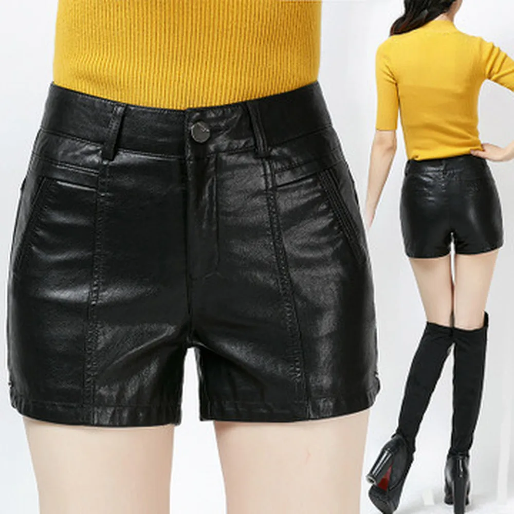 

Fashion High Waist Women Pu Leather Skirts 2020 New Autumn Winter Ladies Mini Office Skirt Elegant A-line Short Black Skirt
