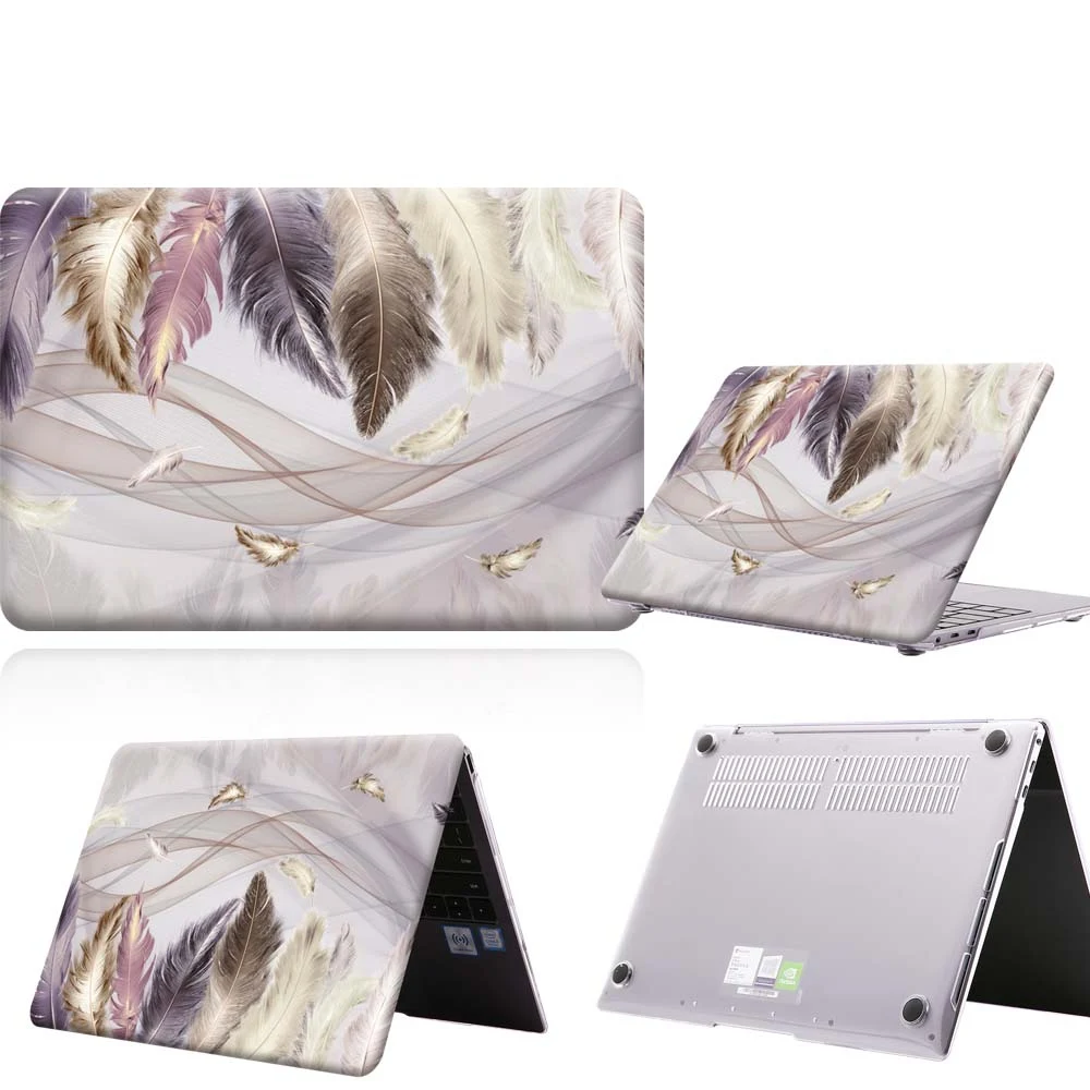 

Silk Feather Pattern Anti-slip Laptop Case For MateBook 13/13 AMD Ryzen/14/D14/D15/X 2020/X Pro/Pro 16.1/Honor MagicBook14/15