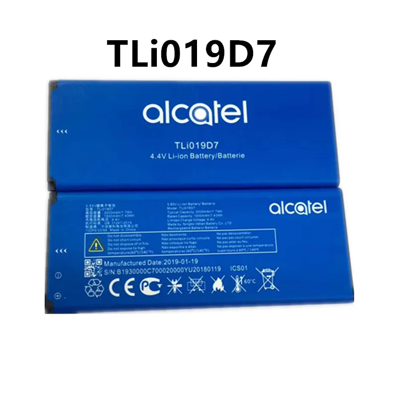 4,4 V 2000 мА/ч, TLi19D7 Батарея для Alcatel Работает с любым оператором, 1 5033 5033D 5033X 5033Y 5033A Telstra Эфирное плюс /TCL U3A TLi19d7
