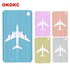 Матовая бирка для багажа из алюминиевого сплава, s-образный Чехол для багажа, лифты для проверок багажа, аксессуары для путешествий, бирка для багажа