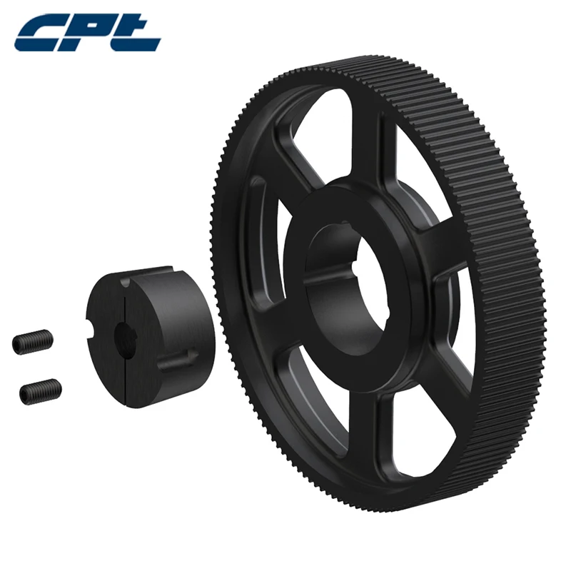 Зубчатый шкив CPT HTD 8M чугунный материал Шаг 8 мм широкие ремни 144 зубьев 30
