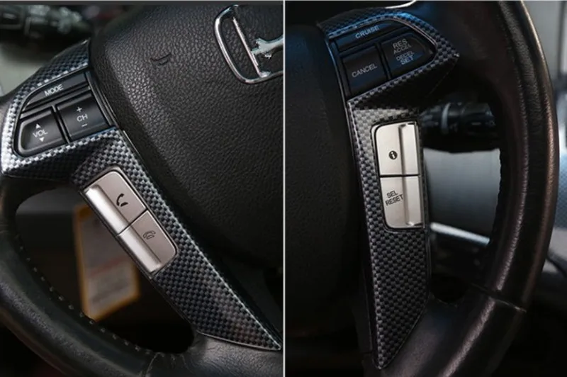 Для Honda Accord 8th 2008-2013 ABS углеродного волокна Цвет чехол рулевого колеса автомобиля