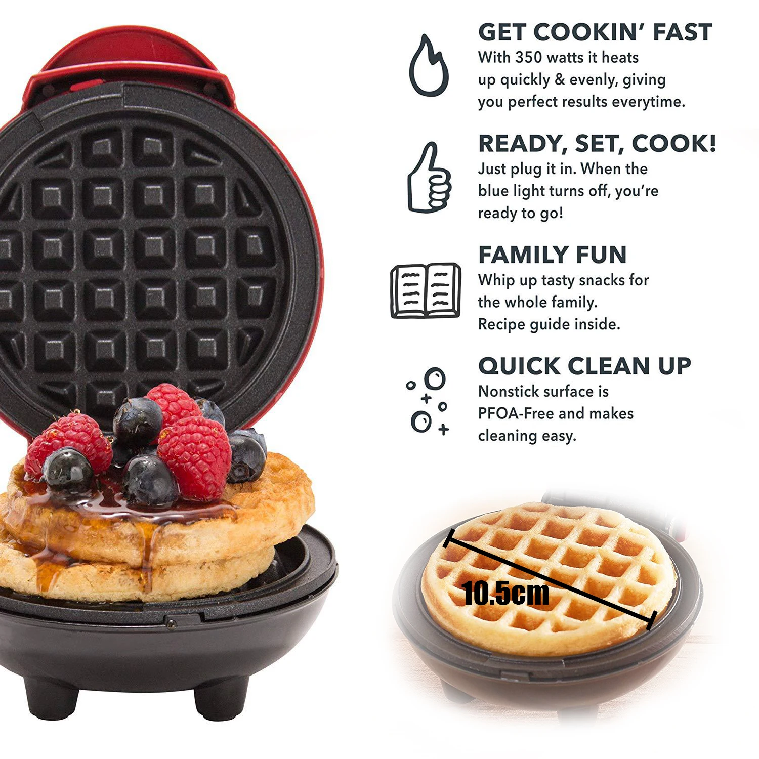 

Mini Electric Waffle Maker Machine Bubble Egg Cake Oven Breakfast Donut Machine Sandwich Machine Pan Eggette Machine Waffle Pot