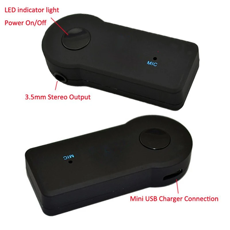 

1PC Bluetooth Receiver Wireless Car Bluetooth Receiver Adapter Audio Stereo Music Hands free Home Car Bluetooth Audio Adapter