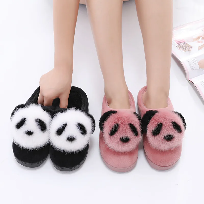 Г. Новые зимние женские тапочки домашняя обувь для женщин Модный милый медведь свинья домашние тапочки с мехом nw2026