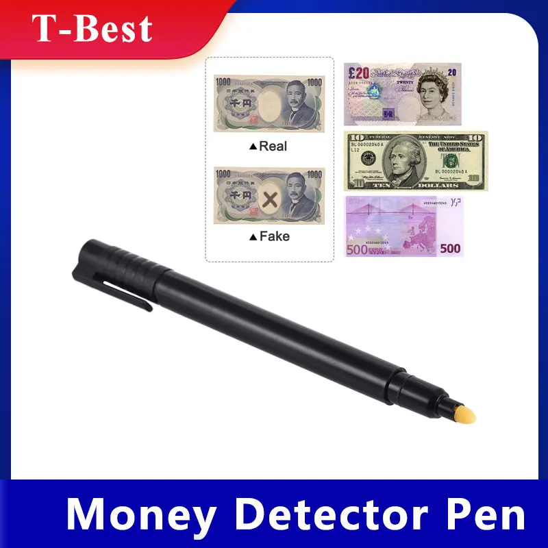 Поддельные евро детектор денег ручка Детектор фальшивых Банкноты Тестер для