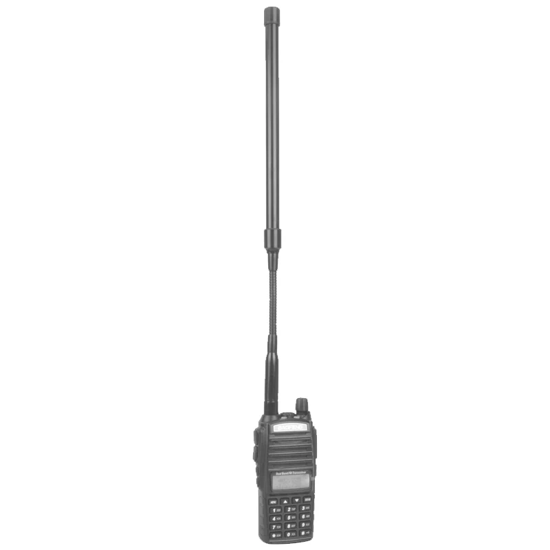 Двухдиапазонная двухсторонняя радиоантенна VHF/UHF 2 15/дБ SMA-Female в виде гусиной