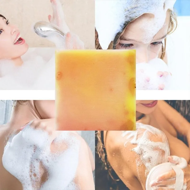 

100g Papaya Rose Handmade Soap Skin Firming Vitamin Body Care Cleanser Moisturizing Soaps Whitening Face B3R0