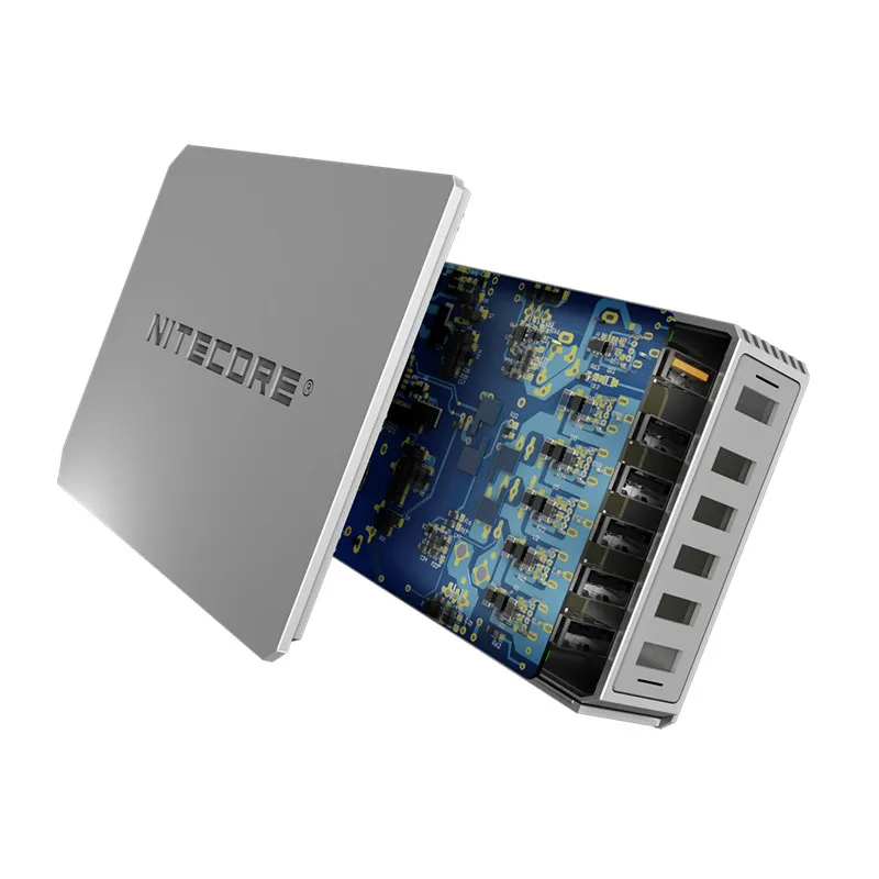 Настольный USB адаптер NITECORE UA66Q 6 портов 68 Вт Высокоскоростная зарядка выход QC 3 0/QC 2