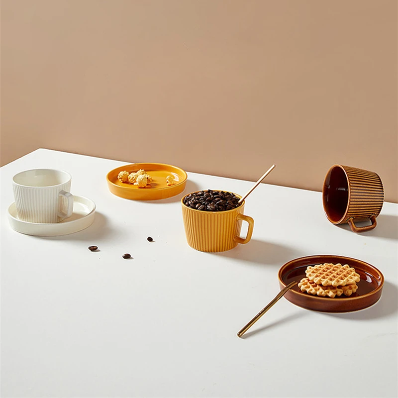 Cutelife скандинавские керамические белые винтажные кофейные чашки многоразовые