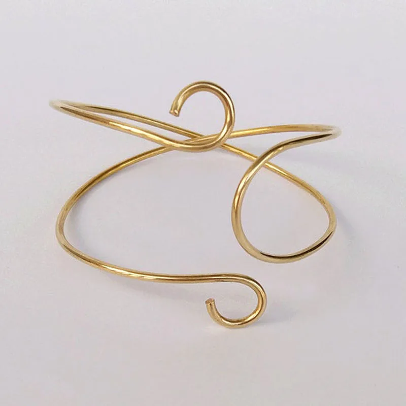 Personalized!New Brief Gold Tone Cross Bun Holder Metal BOHO Bun Cuff Vintage Bun Cage Hair Accessories Femme Gift For Her