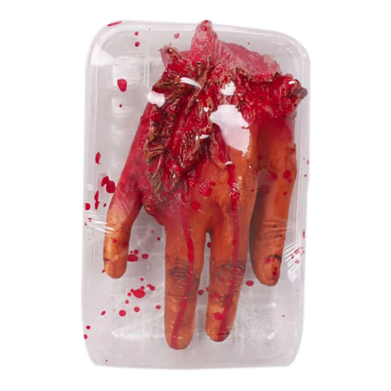 Хэллоуин Поставки Декор сломанный палец ручной крови пугающая маска коробочка