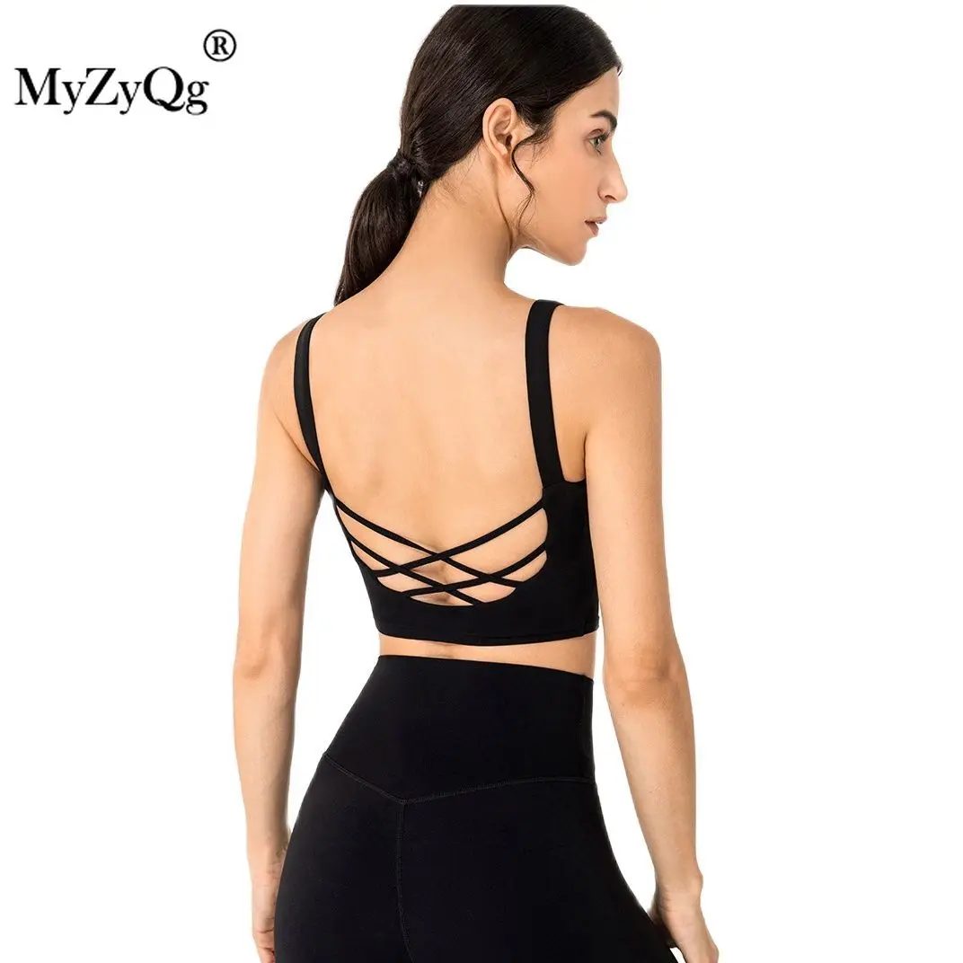 

Осеннее Спортивное нижнее белье, Женский высокопрочный ударопрочный крестообразный ажурный жилет для красивой спины, фитнеса, йоги, бега, п...