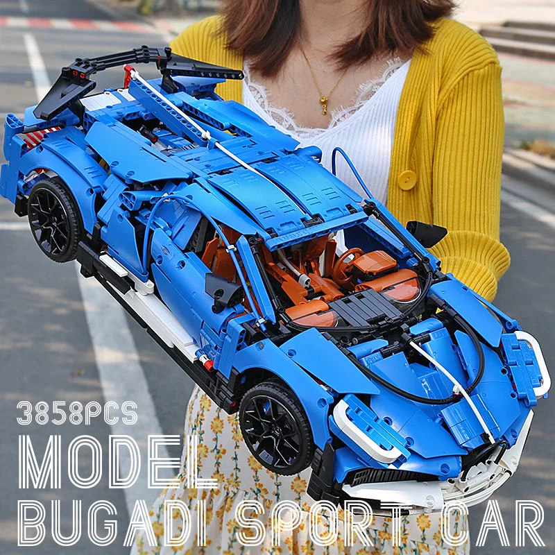 Новый гоночный автомобиль MouldKing 13125 совместимый с 42083 20086 игрушки на