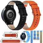 20 мм цветной кожаный ремешок для часов для Samsung Galaxy watch active 2 40 мм 44 мм смарт-браслет на запястье браслет ремешок для часов