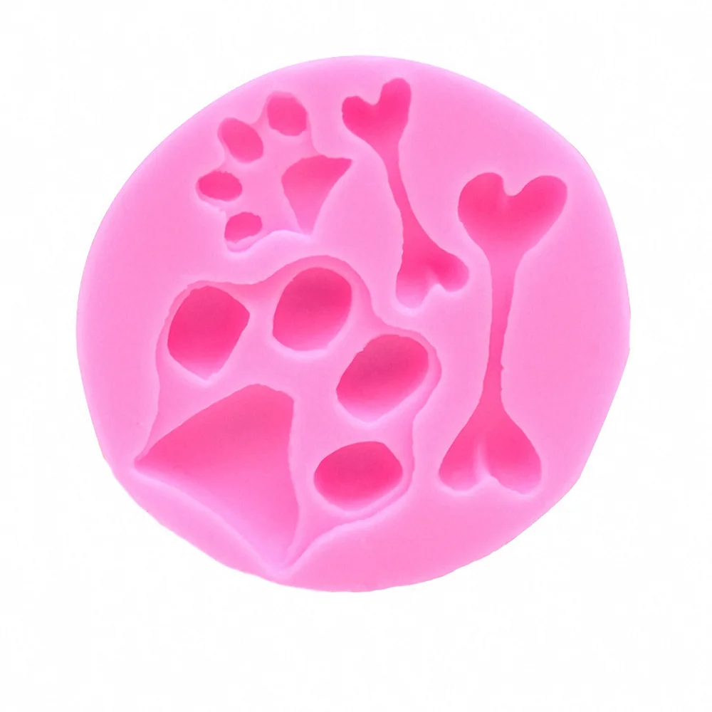 Силиконовая форма в форме кости для выпечки Собачья кошка Медведь сделай сам