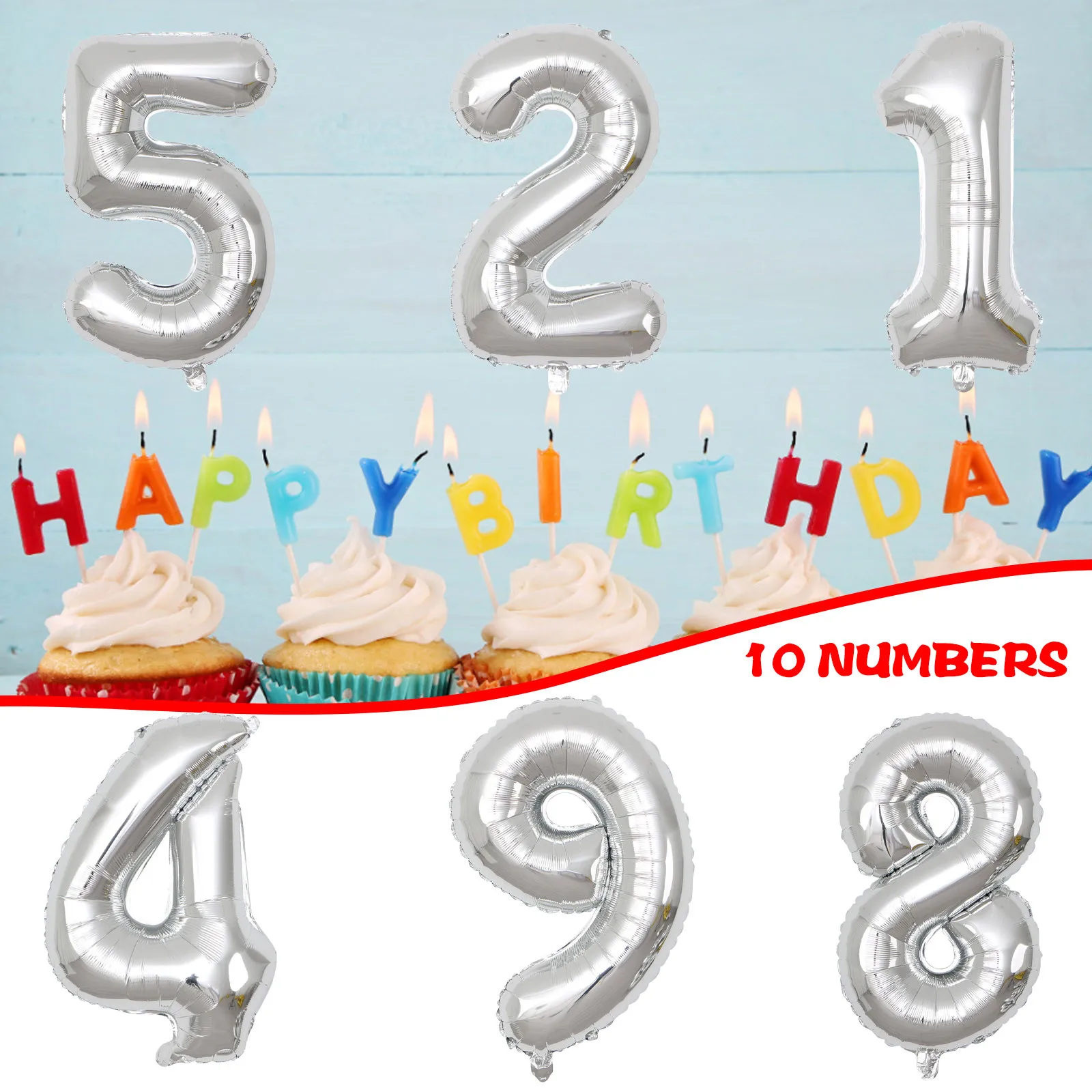 

32in number Balloons Birthday Decorations Event Party Supplies Set Tassels Banner for baby shower Party ballon anniversaire