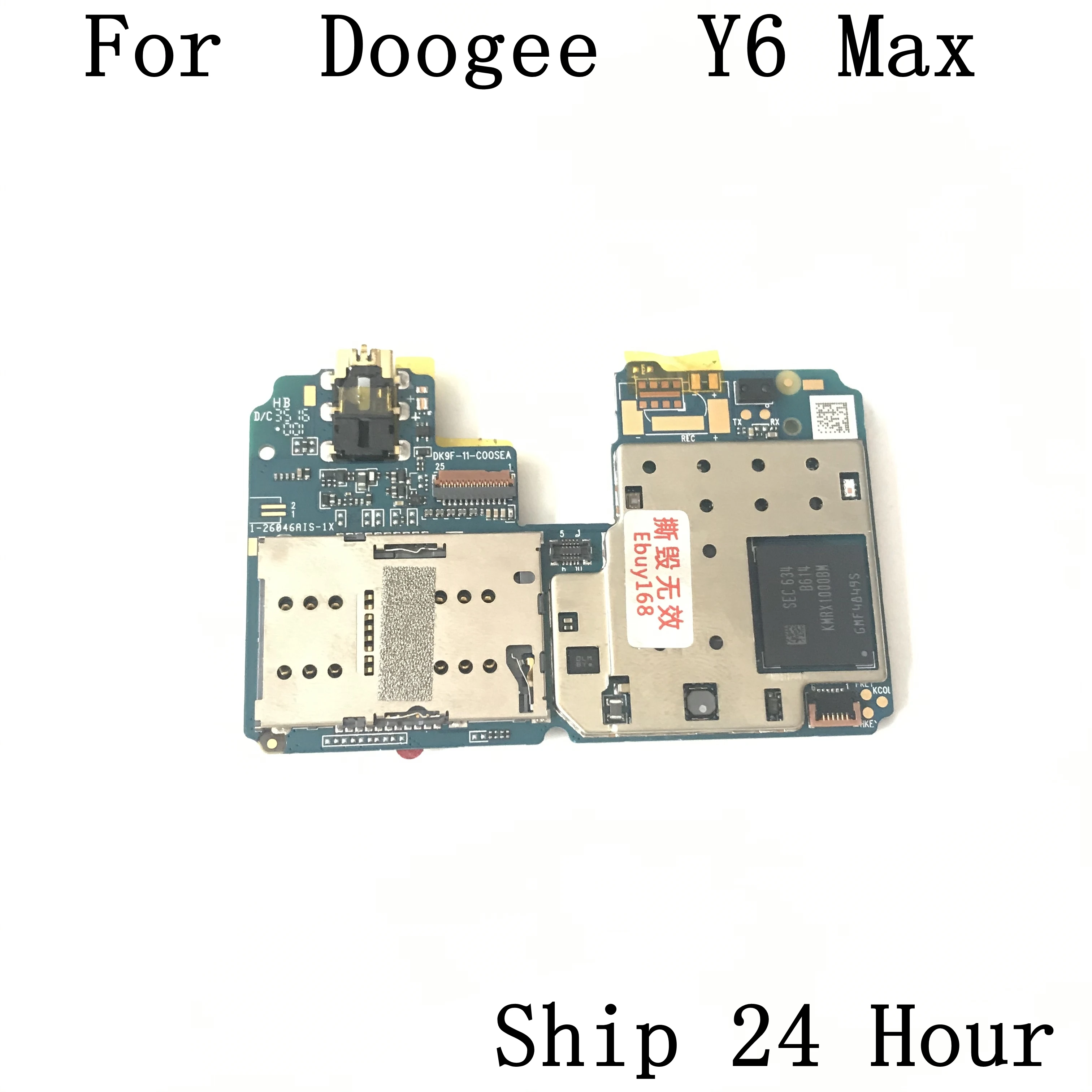 Материнская плата Doogee Y6 Max б/у 3гб ОЗУ + 32 Гб ПЗУ материнская Для ремонт Починка