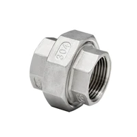 38 12 34 1 1 14 1 12 npt female thread 304 stainless steel union pipe fitting connector adapter coupler